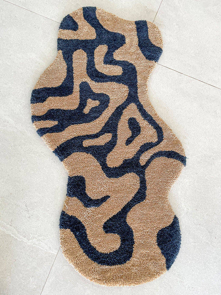 Blue Leopard Rug