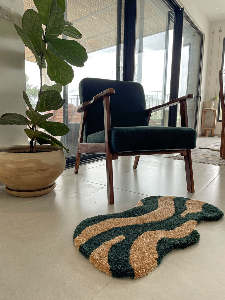 Green Wave Rug