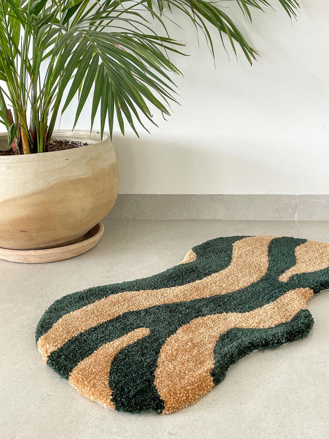 Green Wave Rug